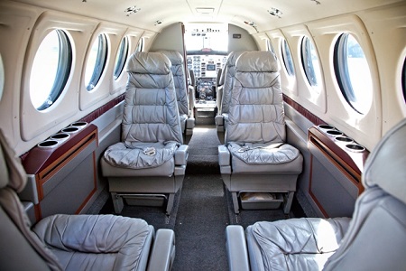 AirStMaarten Super King Air VIP-style Executive Interior